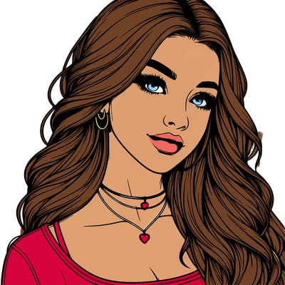 detailed realistic girl