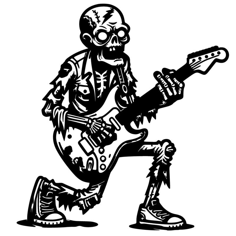 zombie blues guitar player