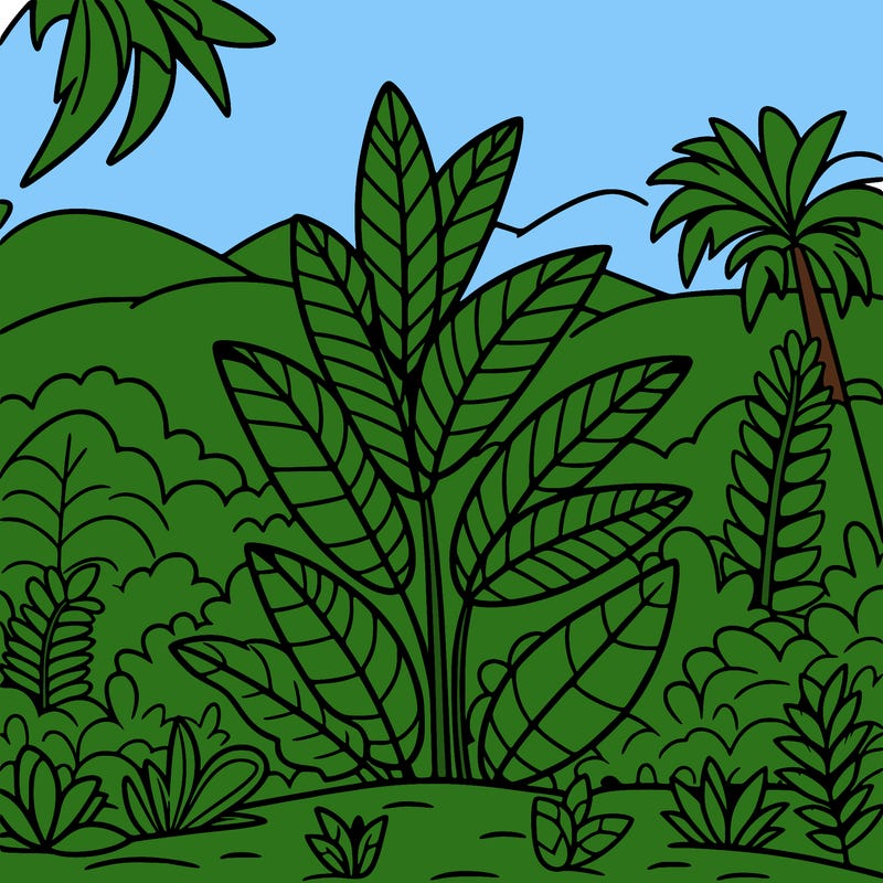 plant in jungle