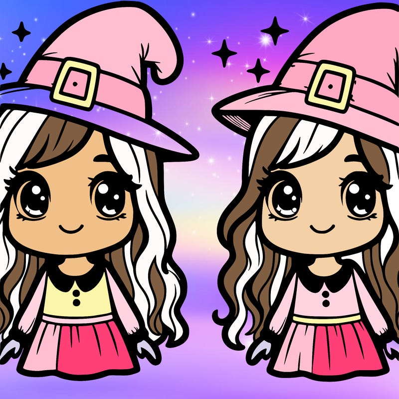 girl with a witch hat