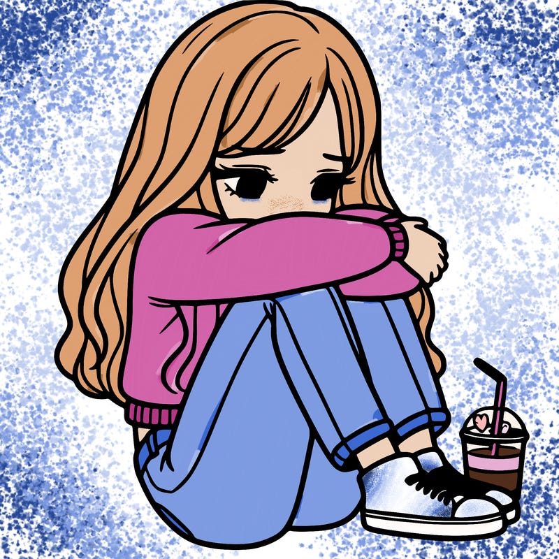 a girl  after a breakup