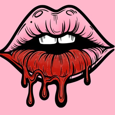 lips that look realistic and drip