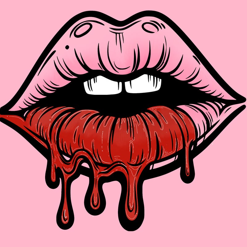 lips that look realistic and drip