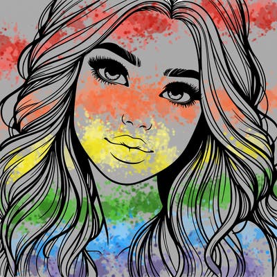 beautiful realistic girl