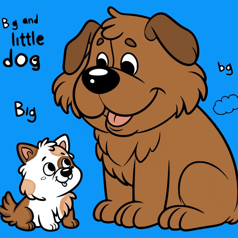 big and little dog