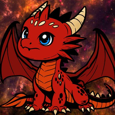 fierce baby night dragon