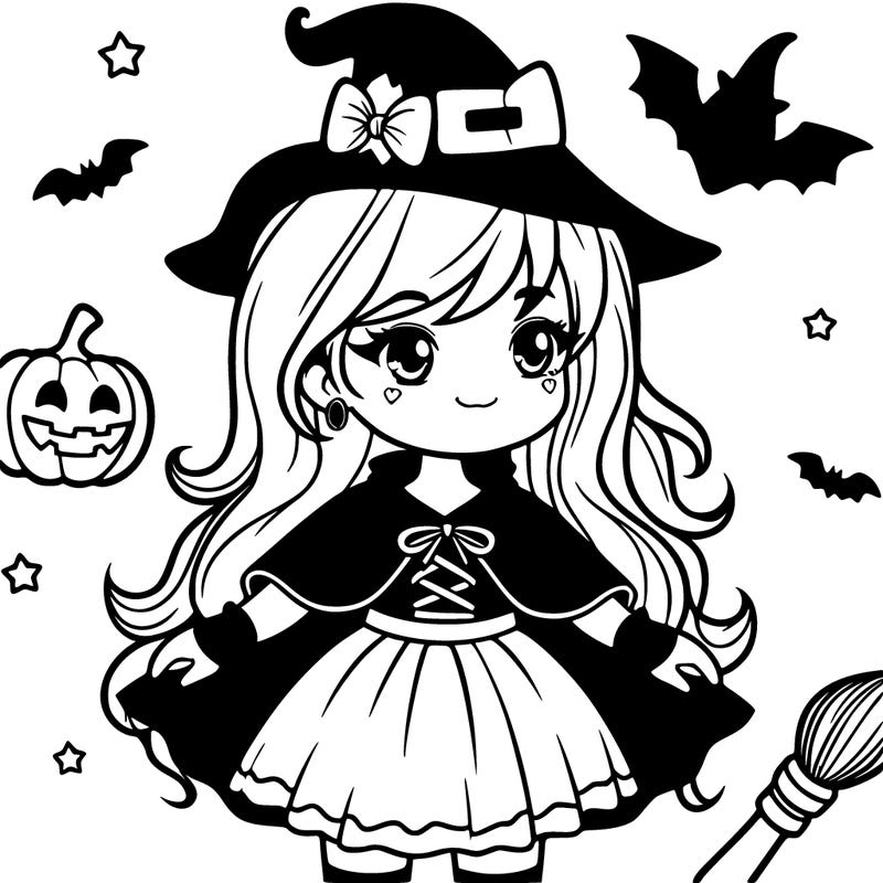 halloween girl in a costume