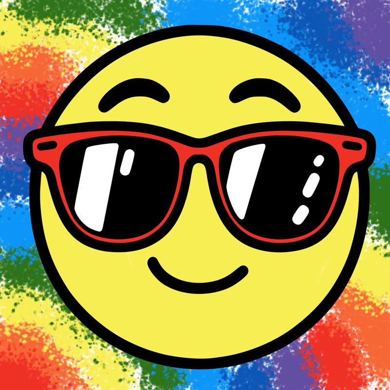 emoji with sunglasses