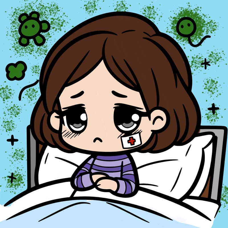 a sick girl