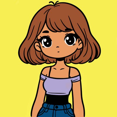 girl in a cute crop top