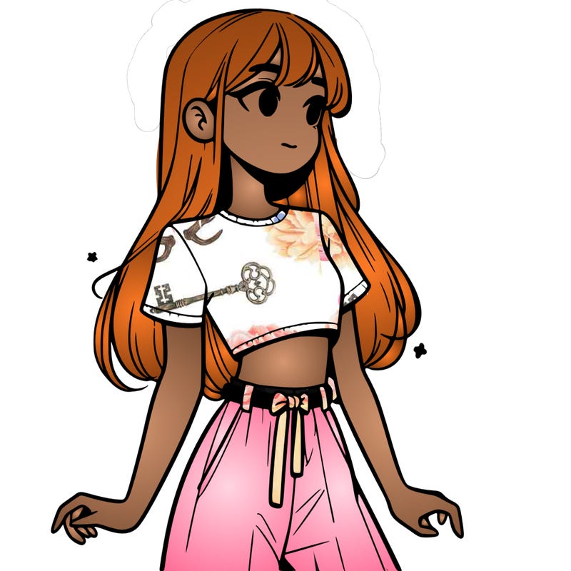 girl in a cute crop top