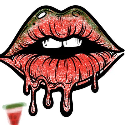 lips that look realistic and drip