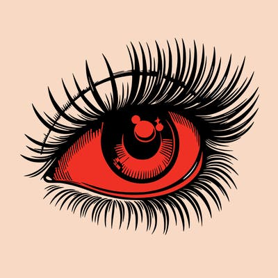 realistic eye long eylashes