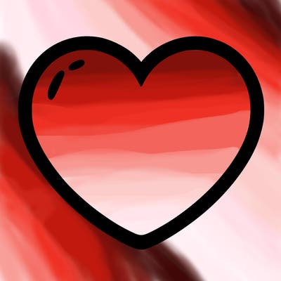 a blank heart