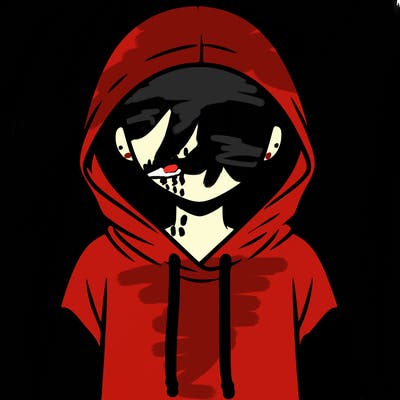 faceless girl in hoodie