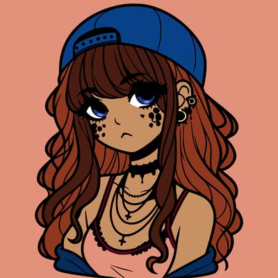 scene girl aesthetic