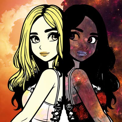 a realistic girl split