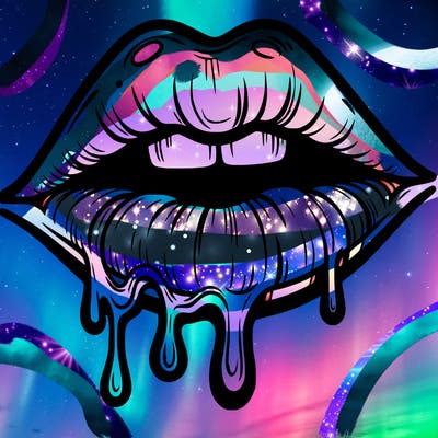 lips that look realistic and drip