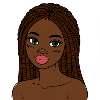 african woman with fulani braids