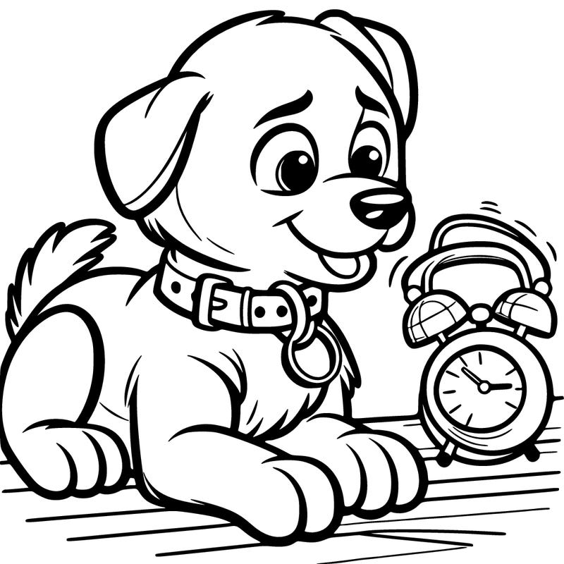 dog in  watch
