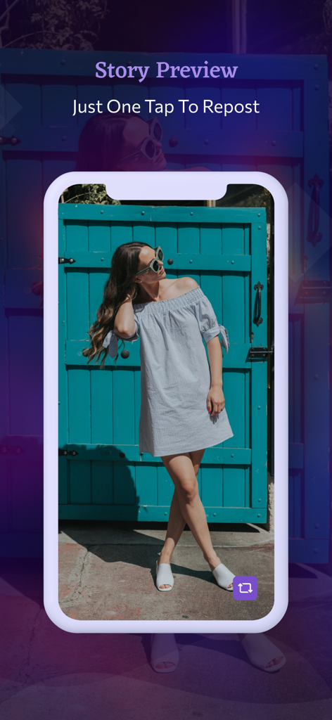 Story Savers : InStory - Preview of an Instagram story with a one tap repost button in the InStory app