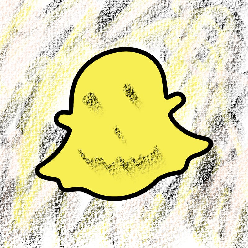 make me a plain snapchat logo