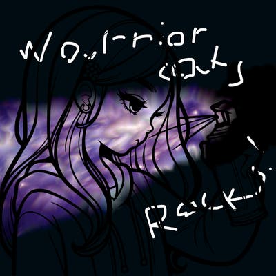 a realistic girl spray painting