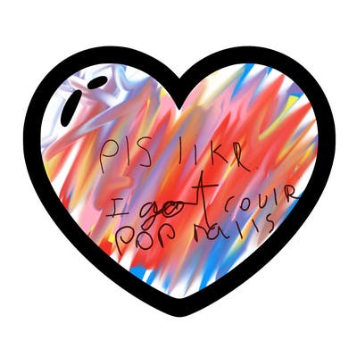 a blank heart