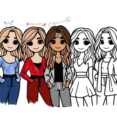 5 friends girls