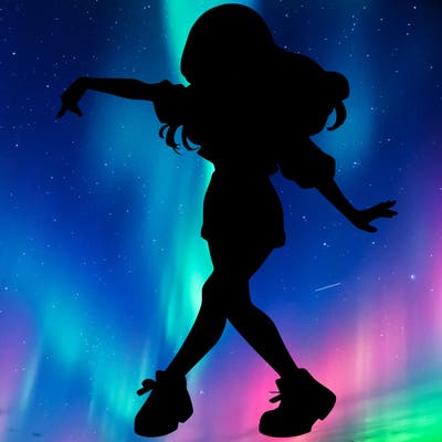 realistic girl danceing