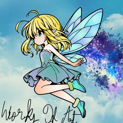 manga fairy flying
