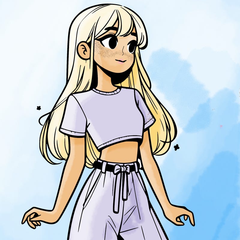 girl in a cute crop top