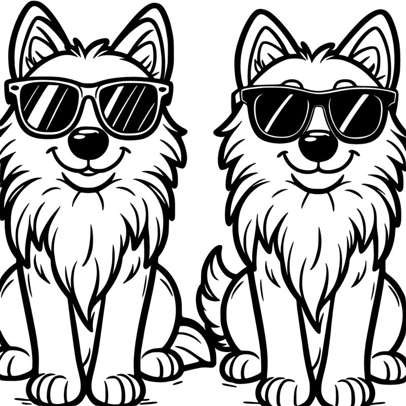 dogs with sunglasses