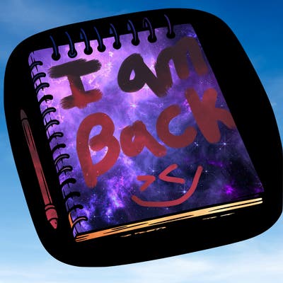 a blank sketch pad