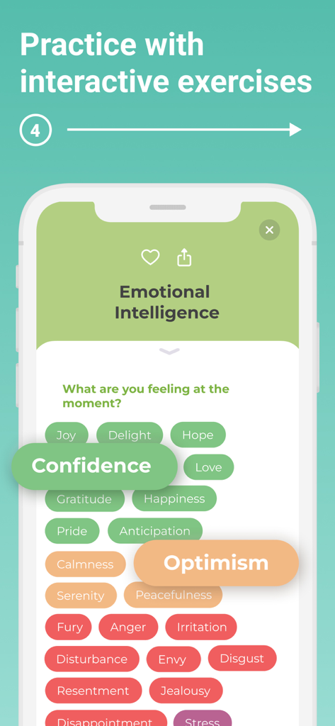 UpLife: CBT Therapy, Self-Care - UpLife app interface showing interactive mood tracking and emotional intelligence exercises