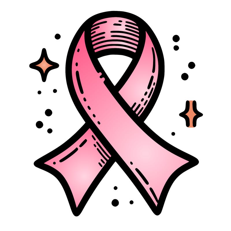 ribbon symbol of national breast cancer awareness month