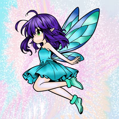 manga fairy flying