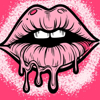 lips that look realistic and drip