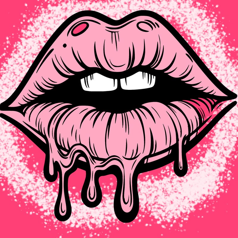 lips that look realistic and drip