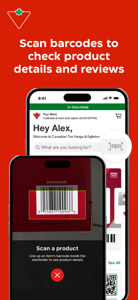 Canadian Tire: Shop Smarter - Scanner de codes-barres de l'application Canadian Tire pour les détails des produits et les avis