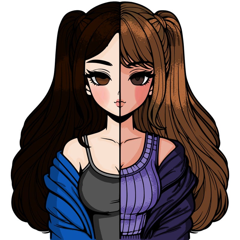 realistic girl split