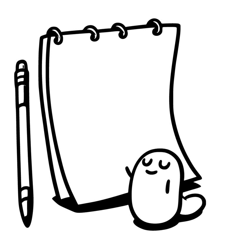 blank paper white nothing