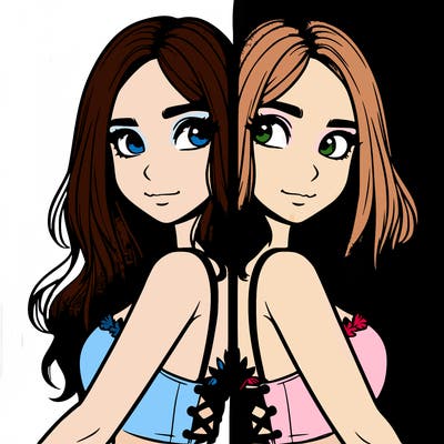 a realistic girl split