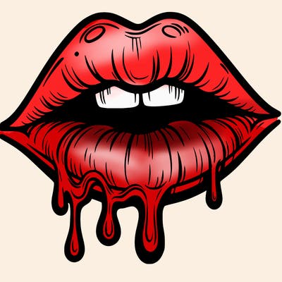 lips that look realistic and drip
