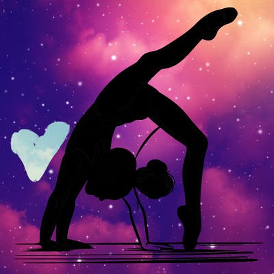 girl doing gymnastics