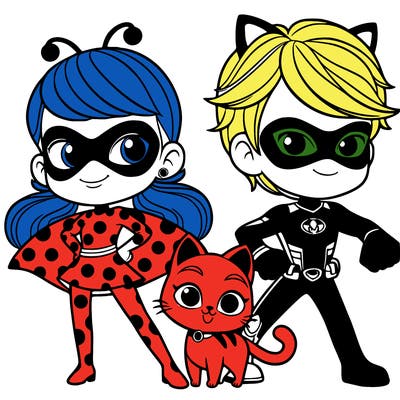 ladybug and cat noir