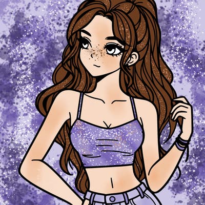 girl in crop top