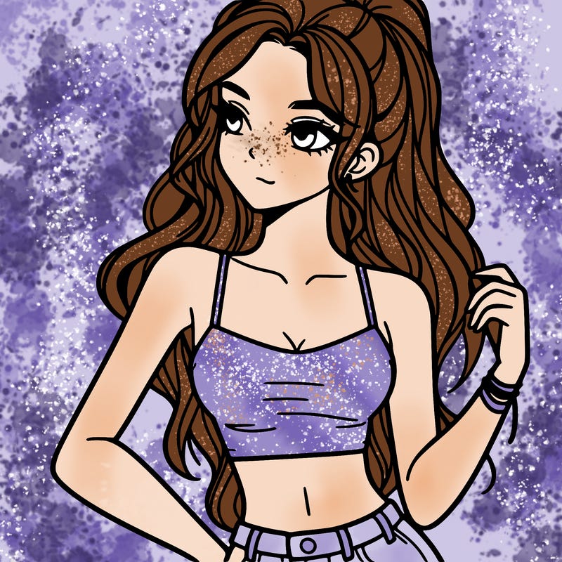 girl in crop top
