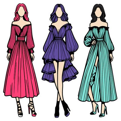 fashion models dresses