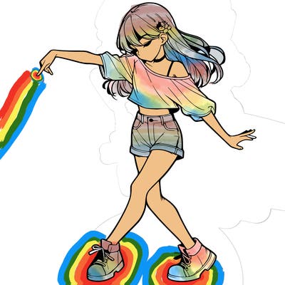 realistic girl danceing